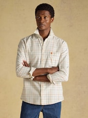 Joules White Checked Classic Fit Cotton Oxford Shirt - Image 8 of 12