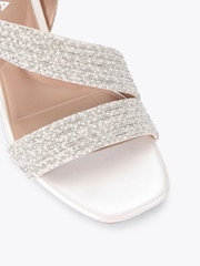 Carvela White Block Sandals - Image 4 of 4