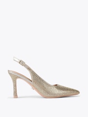Carvela Gold Corletta Sling Jewel Shoes - Image 1 of 4
