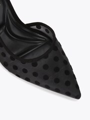 Carvela Black Positano D Orsay Polka Shoes - Image 4 of 4