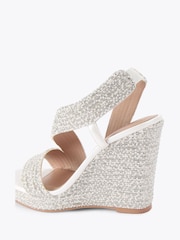 Carvela White Gala Wedge Jewel 110 Sandals - Image 2 of 4