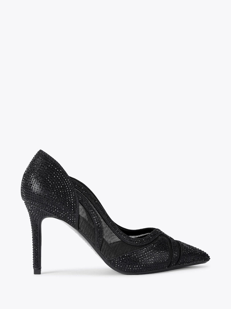 Carvela Black Fantastico Court Sandals - Image 1 of 4 Carvela Black Fantastico Court Sandals - Image 1 of 4