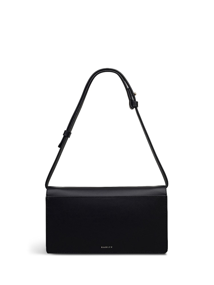 Radley Black The Christina Mini Flapover Shoulder Bag - Image 2 of 5 Radley Black The Christina Mini Flapover Shoulder Bag - Image 2 of 5