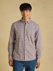 燕麥色 - Joules Long Sleeve Brushed Flannel Shirt - 圖片 1，共 9