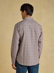 燕麥色 - Joules Long Sleeve Brushed Flannel Shirt - 圖片 3，共 9