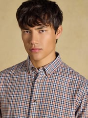 燕麥色 - Joules Long Sleeve Brushed Flannel Shirt - 圖片 4，共 9