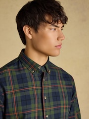 綠色 - Joules Long Sleeve Brushed Flannel Shirt - 圖片 5，共 7