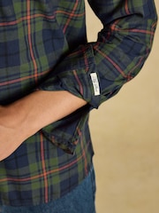 綠色 - Joules Long Sleeve Brushed Flannel Shirt - 圖片 6，共 7