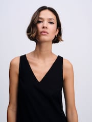 The Set Cotton Broderie Midi Dress Black - Image 5 of 8