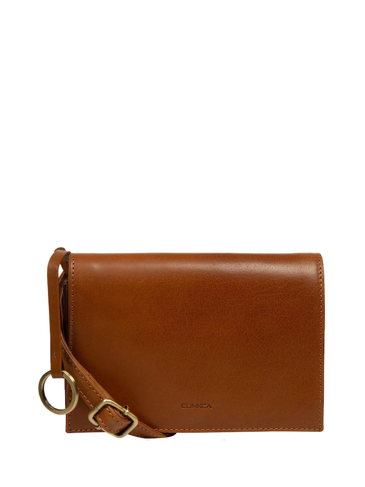 Conkca Fleur Leather Cross-Body Bag - Image 1 of 7 Conkca Fleur Leather Cross-Body Bag - Image 1 of 7