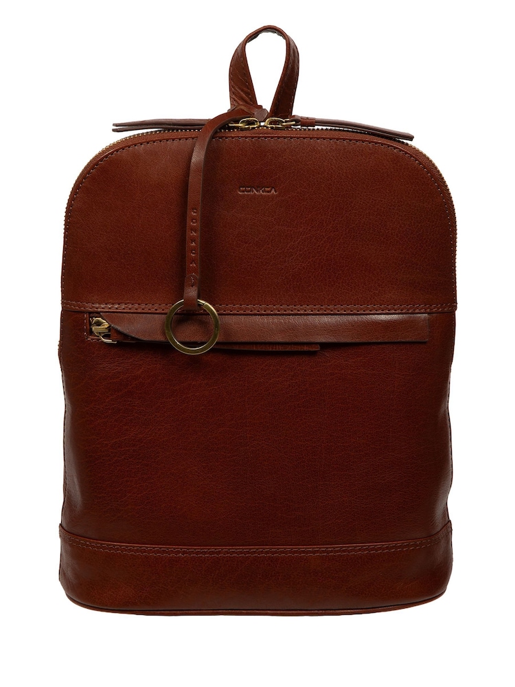 Conkca Violetta Leather Backpack - Image 1 of 8 Conkca Violetta Leather Backpack - Image 1 of 8