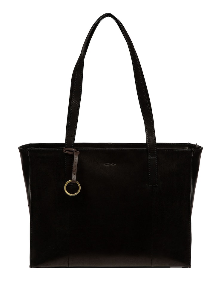 Conkca Brielle Leather Black Backpack - Image 1 of 7 Conkca Brielle Leather Black Backpack - Image 1 of 7