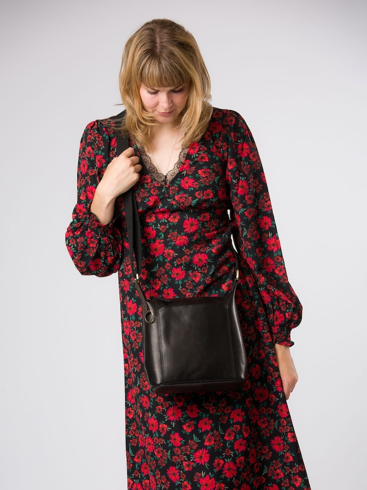 Conkca Indigo Leather Shoulder Bag - Image 1 of 6 Conkca Indigo Leather Shoulder Bag - Image 1 of 6