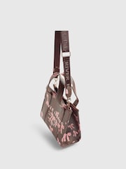 River Island Brown Medium Bow Debossed Tote Bag - Image 4 of 5