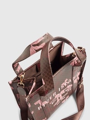 River Island Brown Medium Bow Debossed Tote Bag - Image 5 of 5