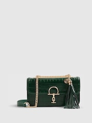 River Island Green Snaffle Tassel Shoulder Bag - Image 1 of 5