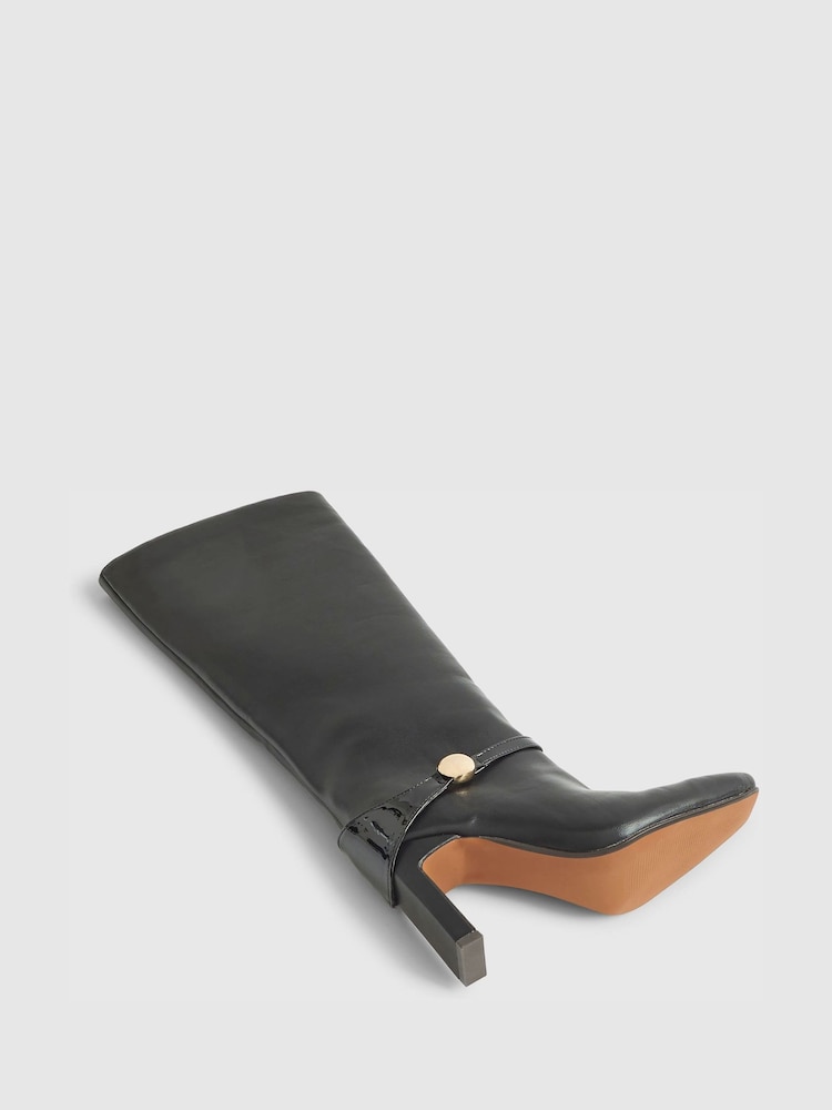 River Island Black Straight Knee High Boots - Image 5 of 5