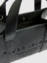 River Island Black Medium Embroidered Tote Bag - Image 6 of 6