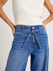 River Island Blue Mid Rise Baggy Jeans - Image 4 of 4
