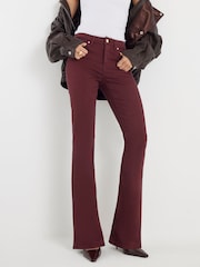 River Island Red Mid Rise Bootcut Jeans - Image 3 of 4