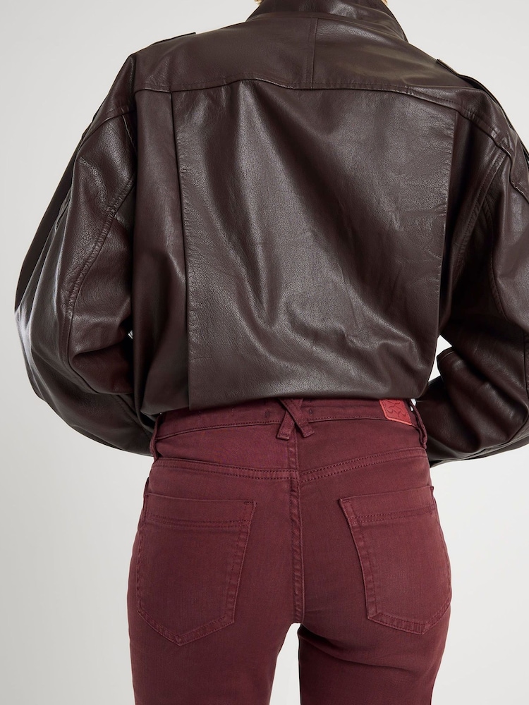 River Island Red Mid Rise Bootcut Jeans - Image 4 of 4 River Island Red Mid Rise Bootcut Jeans - Image 4 of 4