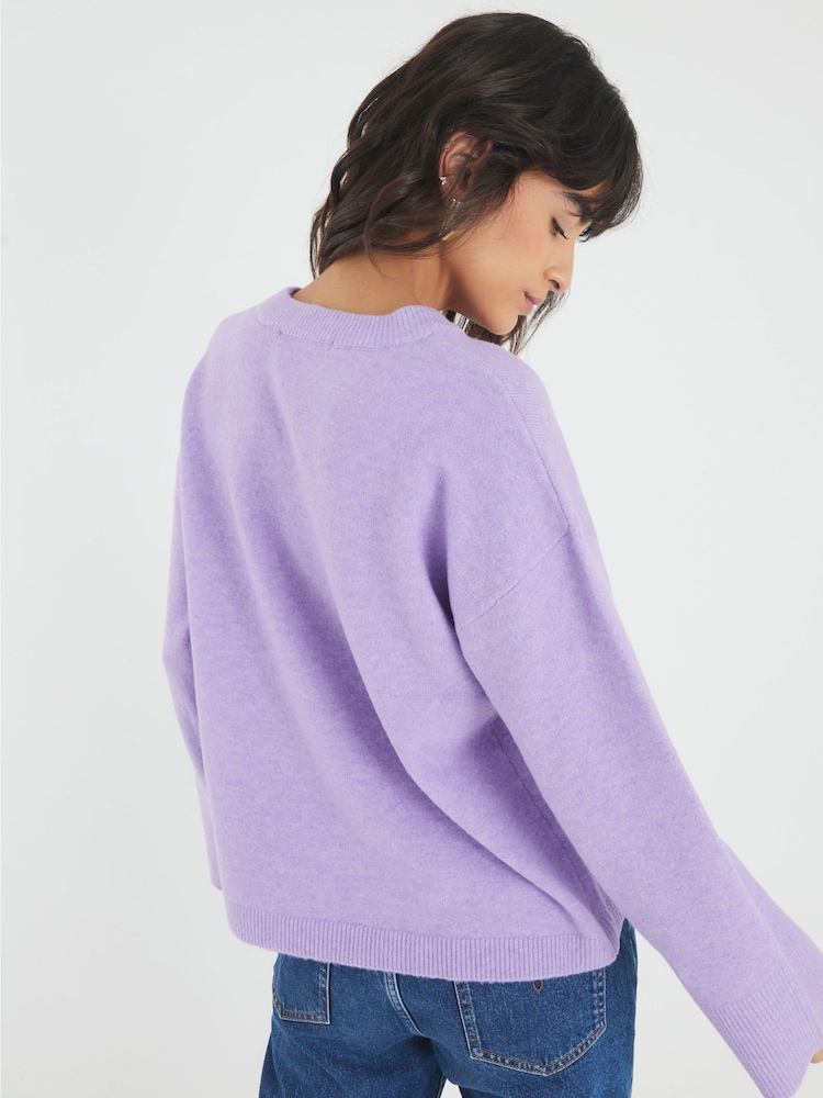 River Island Purple Crew Neck Jumper - Image 2 of 6