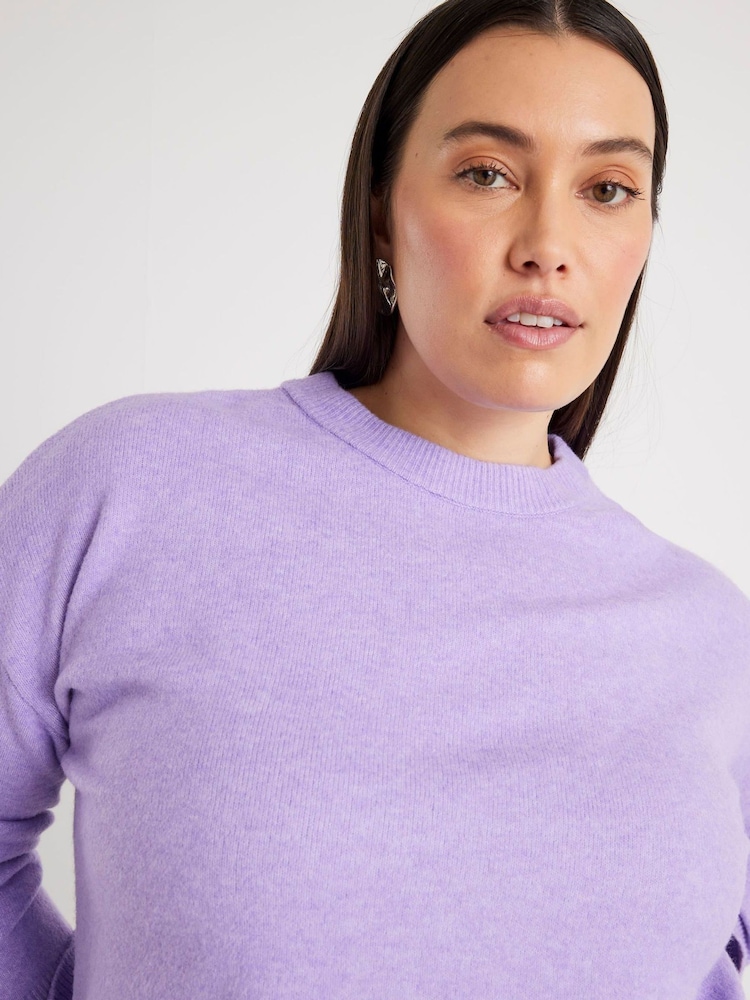 River Island Purple Crew Neck Jumper - Image 6 of 6