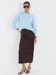River Island Blue Crew Neck Jumper - Image 4 of 6