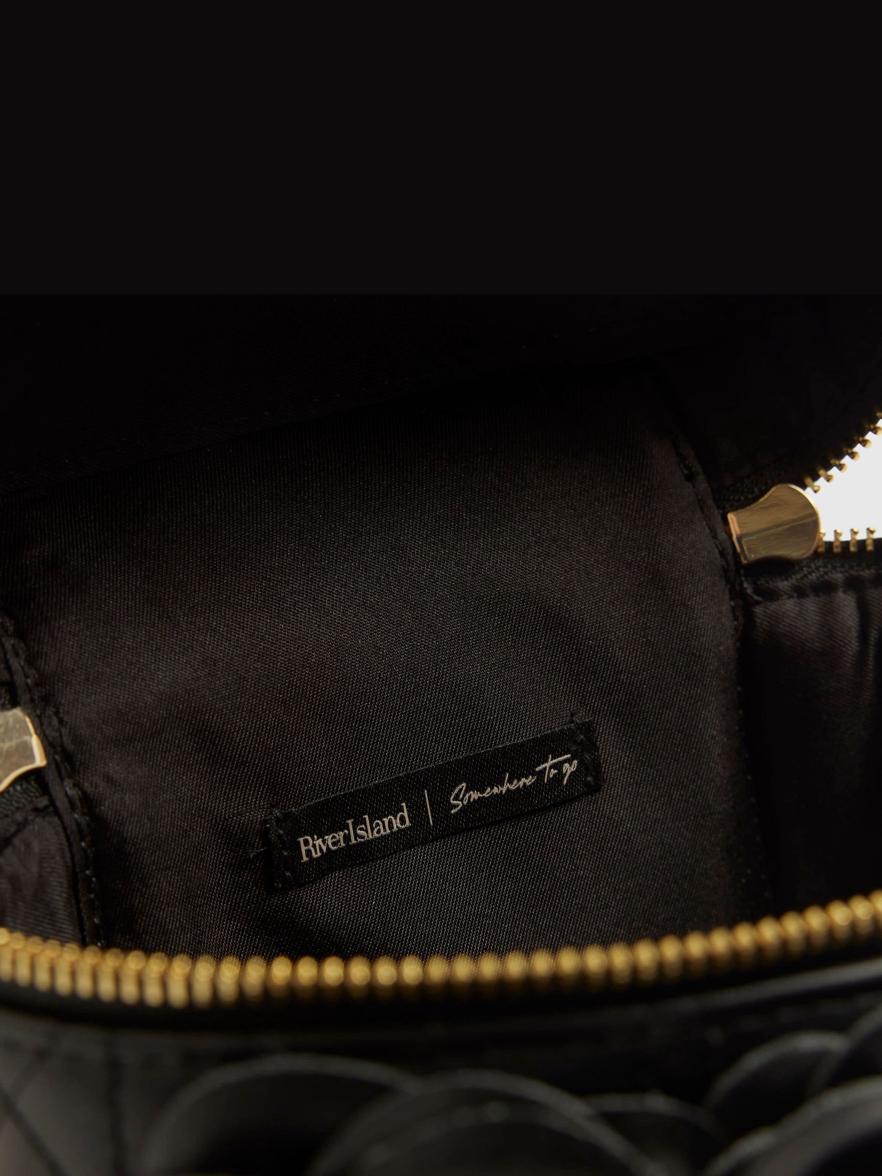 Next：日本 River Island キルティングパールハンドルバニティバッグ