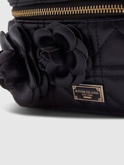 River Island Black Quilted Pearl Handle Vanity Bag - Image 5 of 5