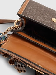 River Island Brown Mini Monogram Scarf Tote Bag - Image 5 of 5