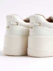 River Island White Woven Lace-Up Trainers - Image 5 of 6