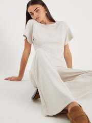 River Island White Rib Roll Neck Top - Image 1 of 4