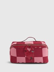 River Island Red Nephthys Heart Make Up Bag - Image 1 of 5