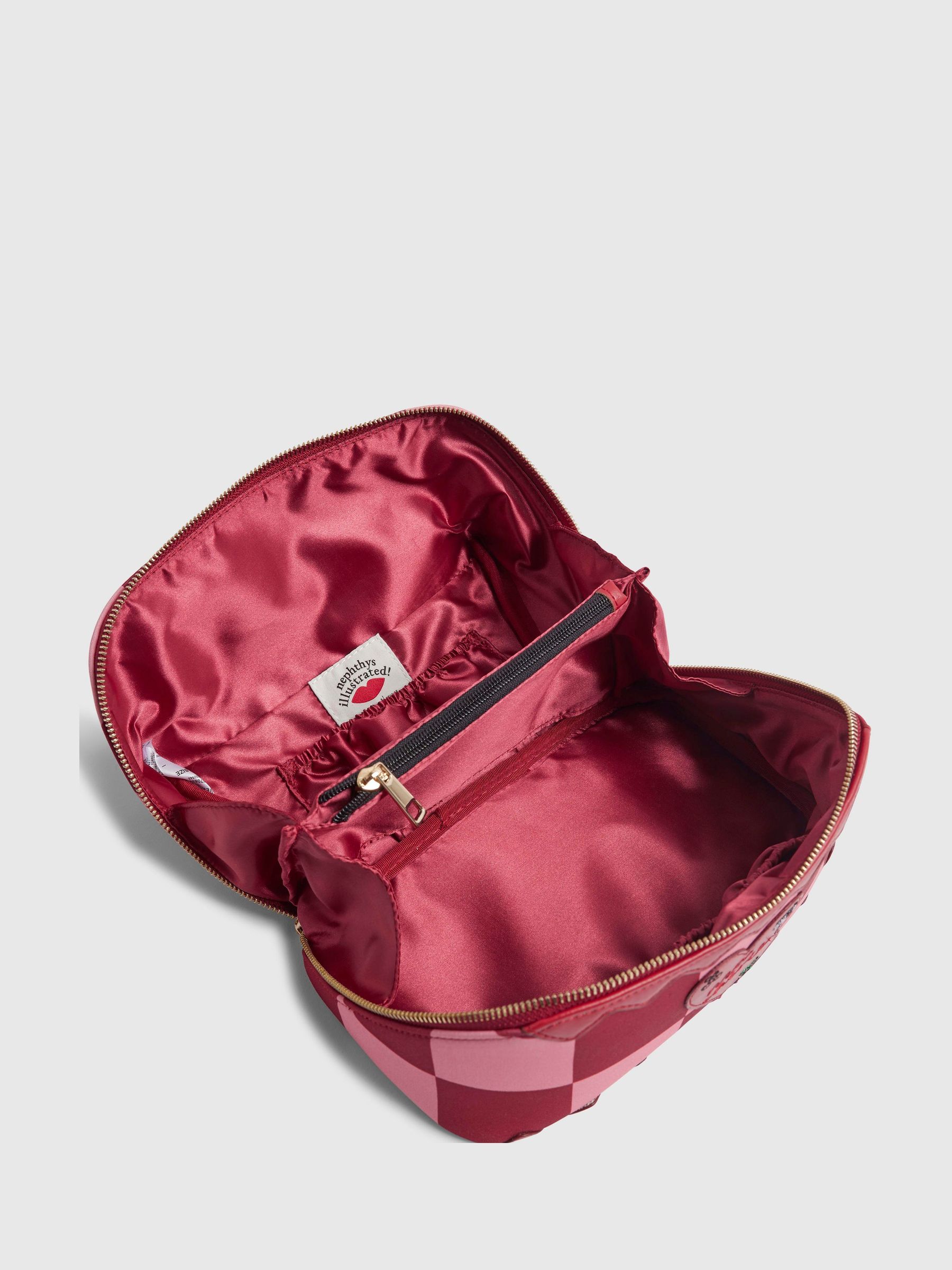 Buy River Island Red Nephthys Collab Heart Make Up Bag from Next USA