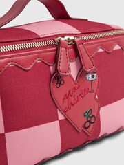 River Island Red Nephthys Heart Make Up Bag - Image 5 of 5