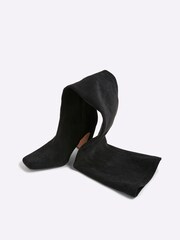 River Island Black Wide Fit Thigh High Stretch Boot - Image 6 of 6