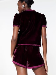 Žametne kratke hlače z naborki River Island - Slika 2 iz 2