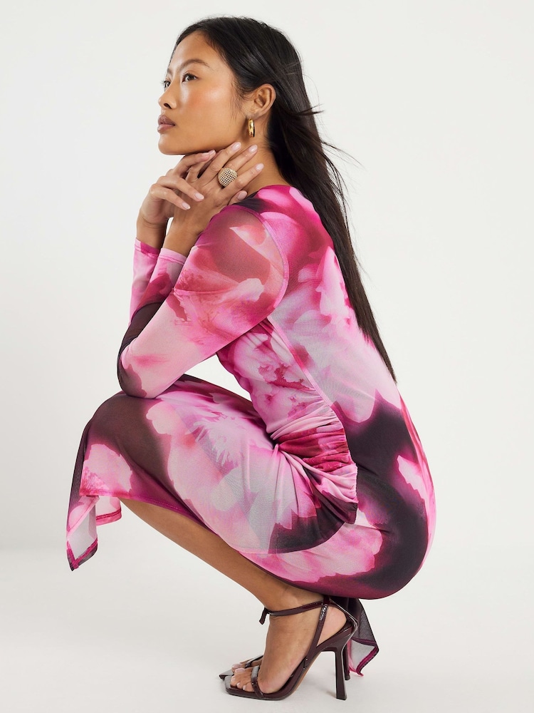 River Island Petite Floral Print Midi Dress - Bild 2 von 4