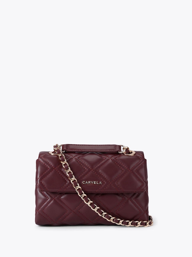 Carvela Red Rosa Chain Shoulder Bag - Image 1 of 4 Carvela Red Rosa Chain Shoulder Bag - Image 1 of 4