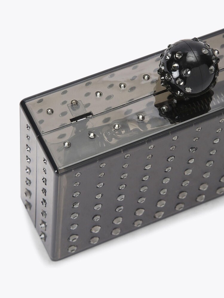 Carvela Black Cristallo Clutch Bag - Image 4 of 4 Carvela Black Cristallo Clutch Bag - Image 4 of 4