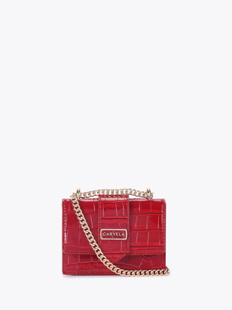 Carvela Red Jessica Micro Bag - Image 1 of 4 Carvela Red Jessica Micro Bag - Image 1 of 4