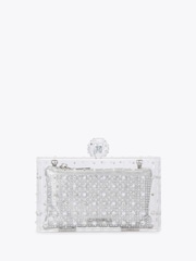 Carvela Silver Carvela Chrome Cristallo Clutch Bag - Image 1 of 4