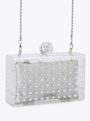 Carvela Silver Carvela Chrome Cristallo Clutch Bag - Image 2 of 4
