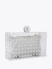Carvela Silver Carvela Chrome Cristallo Clutch Bag - Image 3 of 4
