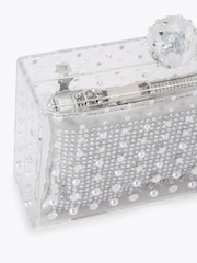 Carvela Silver Carvela Chrome Cristallo Clutch Bag - Image 4 of 4