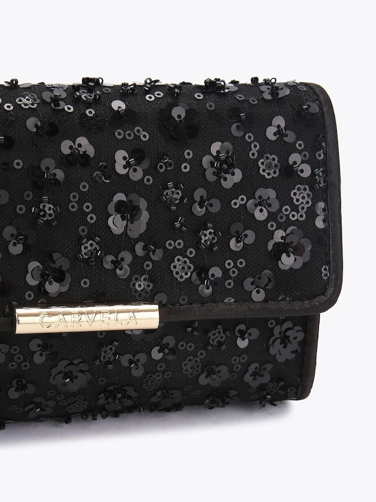 Carvela Black Carvela Black Gala Clutch 2 Bag - Image 4 of 4 Carvela Black Carvela Black Gala Clutch 2 Bag - Image 4 of 4