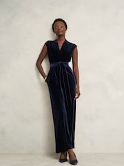 Hobbs Blue Olive Jumpsuit - Image 1 of 4