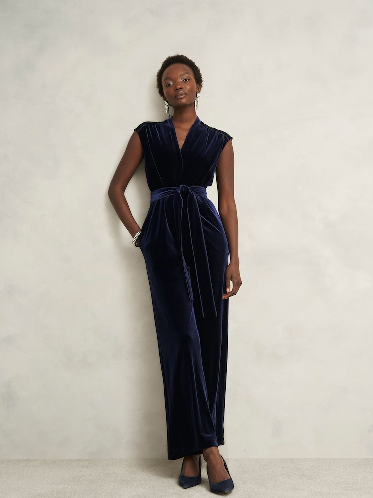Hobbs Blue Olive Jumpsuit - Image 1 of 4