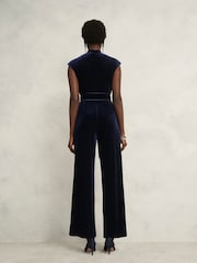 Hobbs Blue Olive Jumpsuit - Image 2 of 4